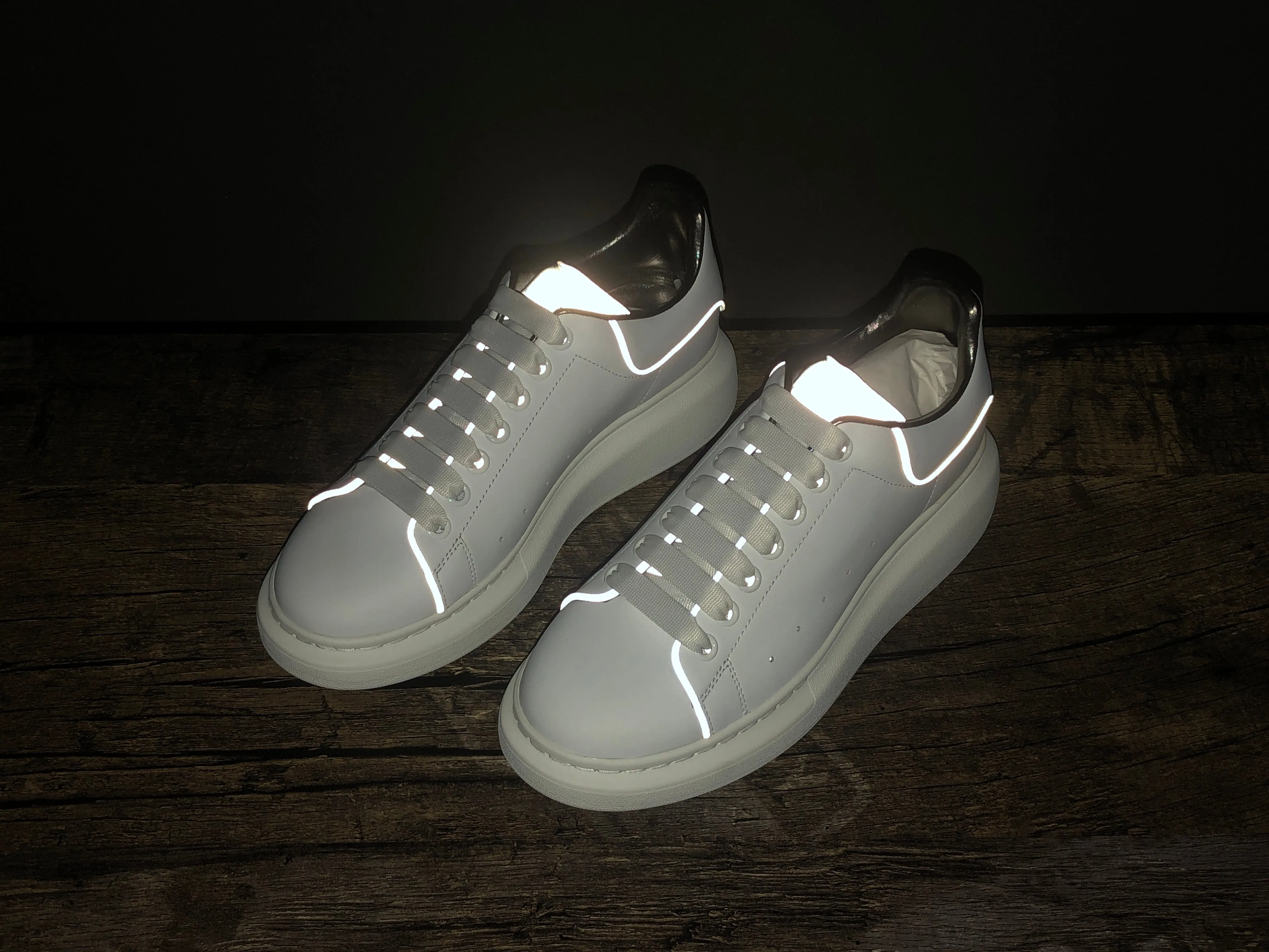 Alexander McQ White Smooth Calf Leather