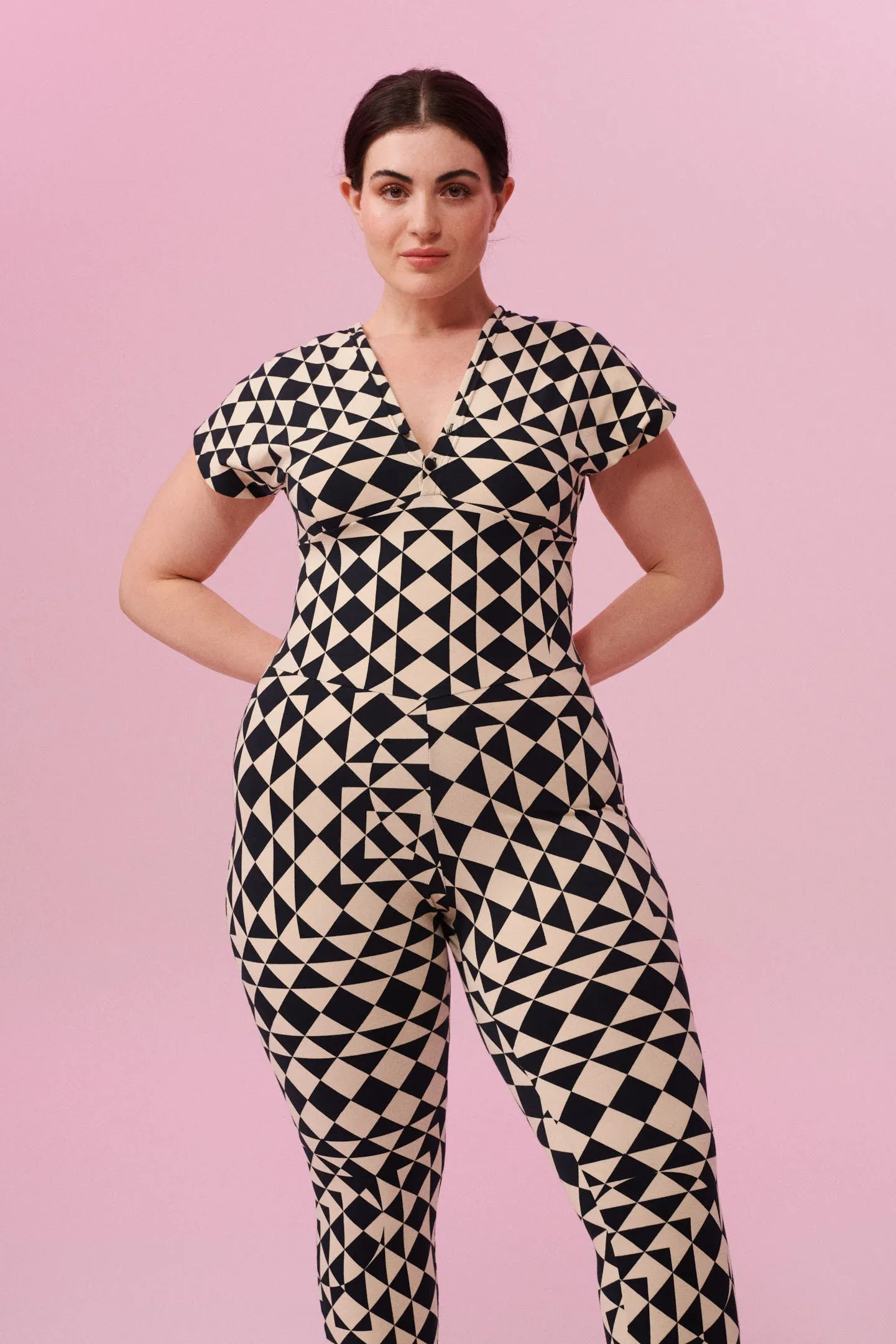 APHRODITE JUMPSUIT - TRI PRINT