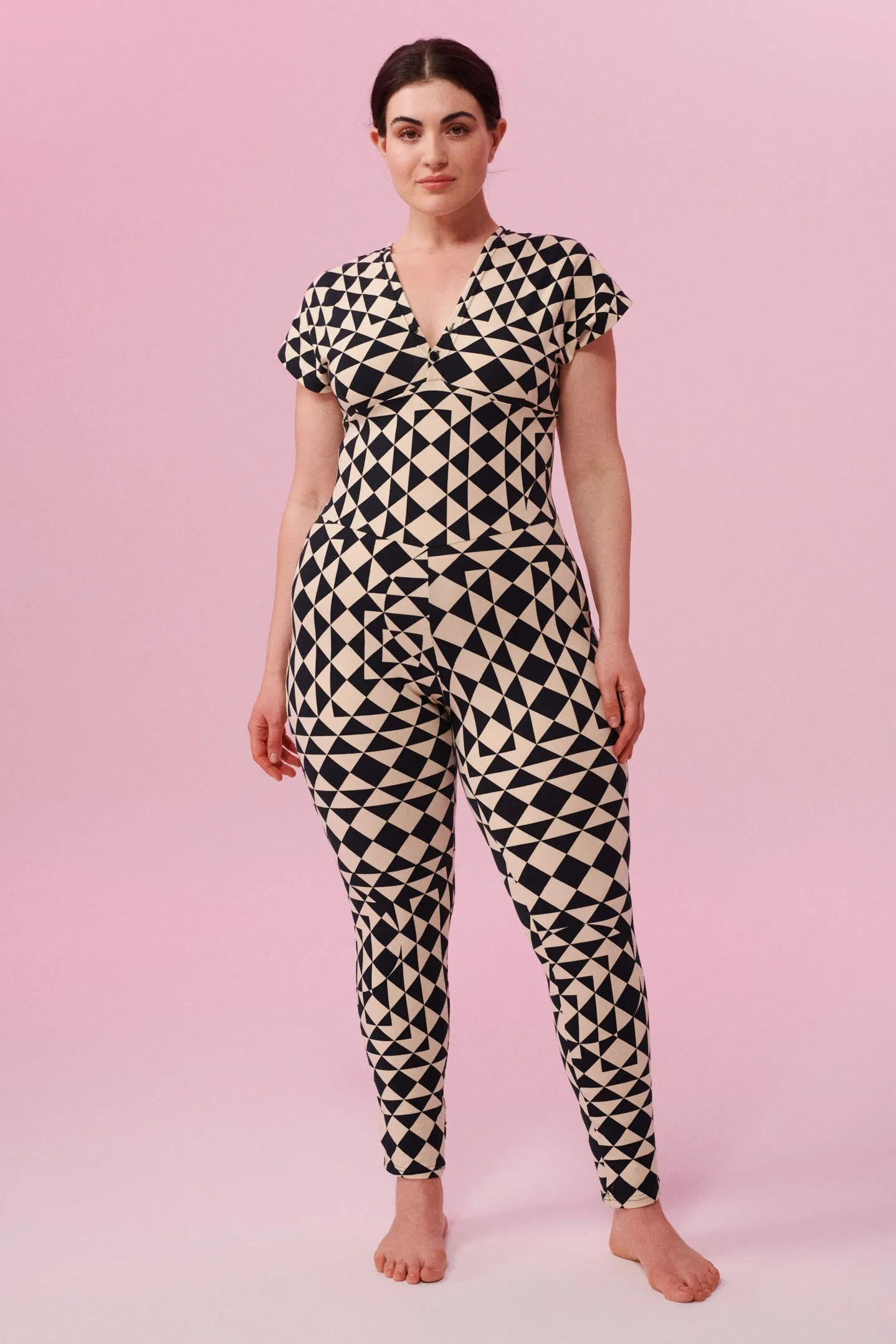 APHRODITE JUMPSUIT - TRI PRINT