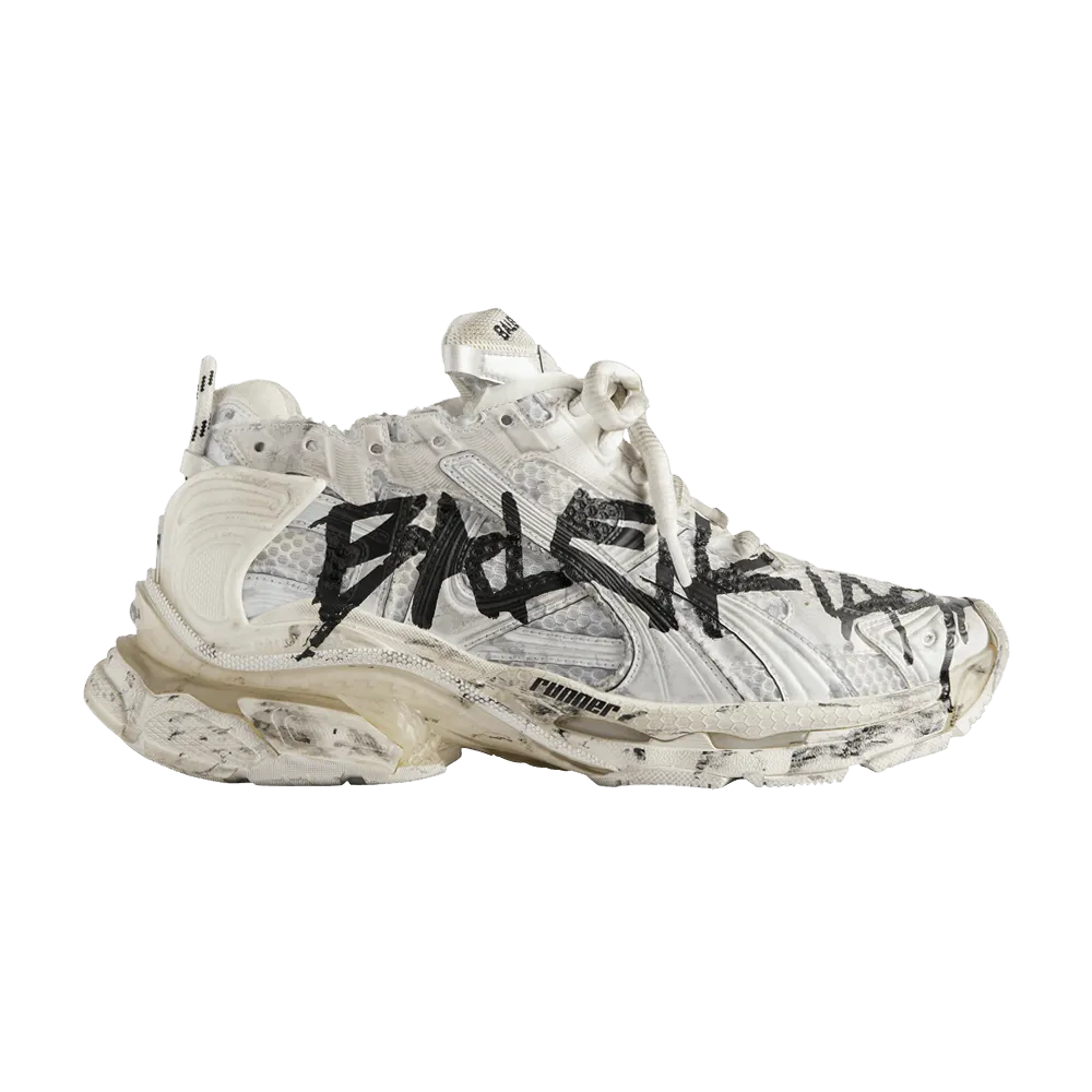 Balenciaga Runner Sneaker 'Graffiti - White Black'