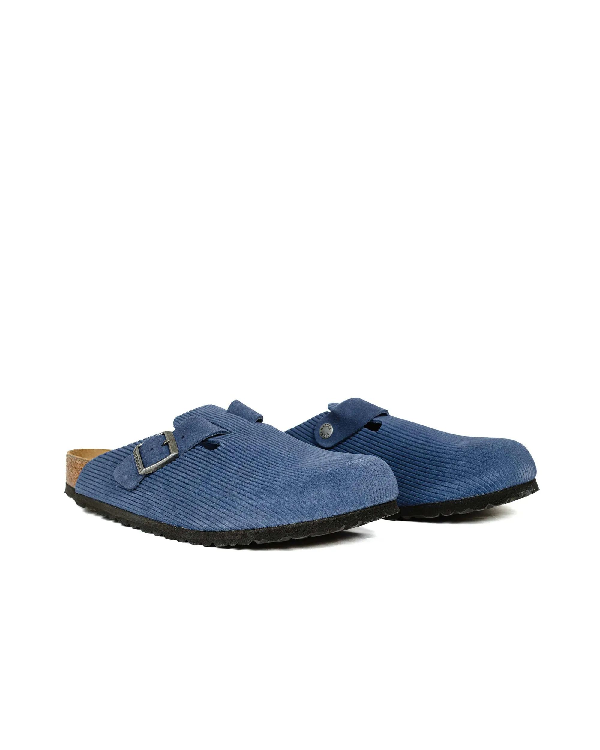 Birkenstock Boston Indigo Blue Suede Corduroy