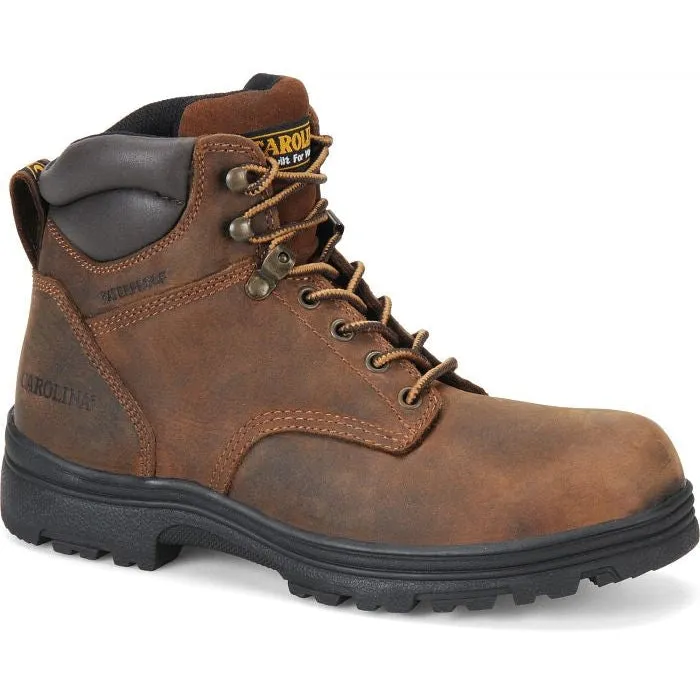 Carolina Men's Engineer 6" Soft Toe WP Slip Resist Work Boot -Brown- CA3026