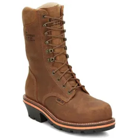 Chippewa Men's Thunderstruck 10 Nano Comp Toe Work Boot Brown- TH1030