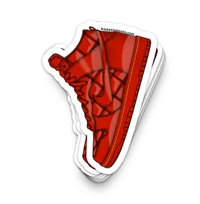 Dunk High "Olympic Red Quilted" Sneaker Sticker