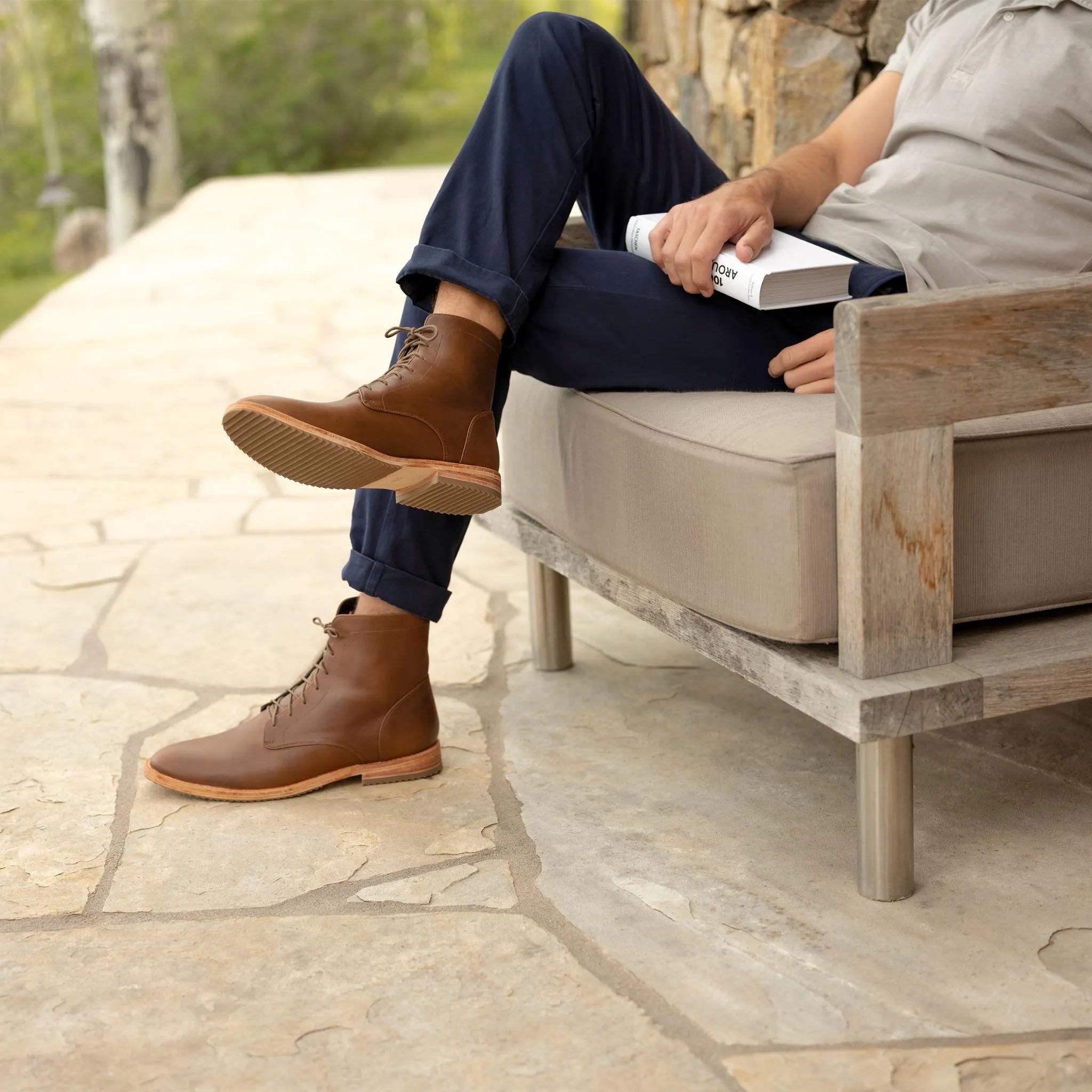 Everyday Lace-Up Boot Brown