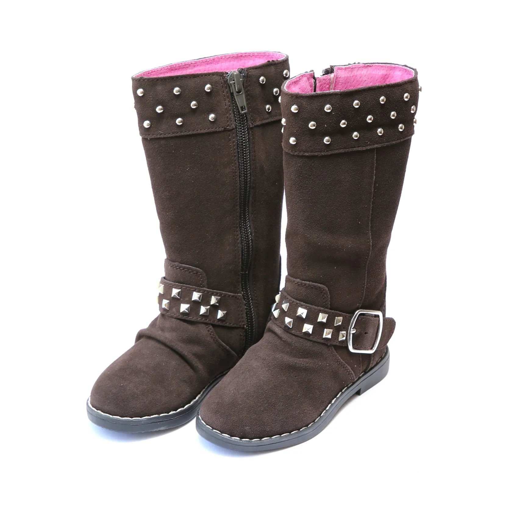 FINAL SALE: Carly Tall Studded Suede Boot