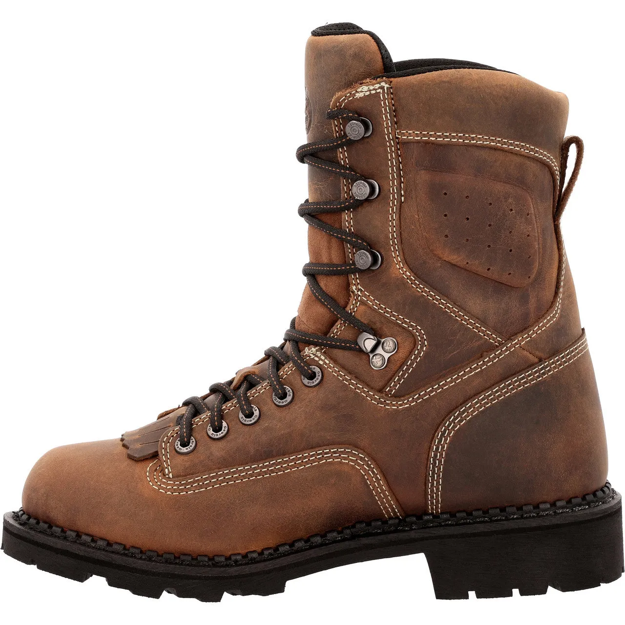 Georgia Men's USA Made Waterproof Logger Work Boot - Brown - GB00538