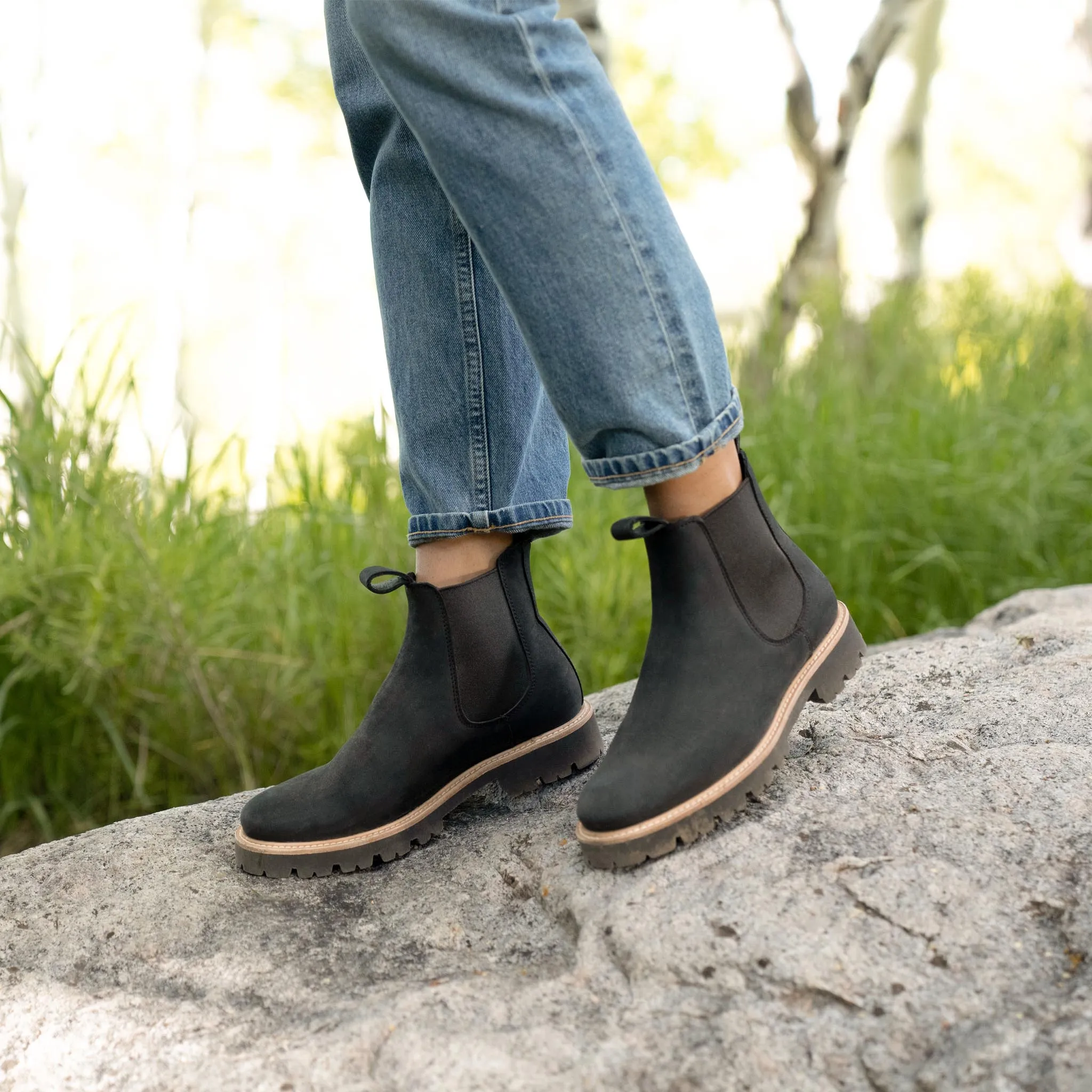 Go-To Lug Chelsea Boot Black