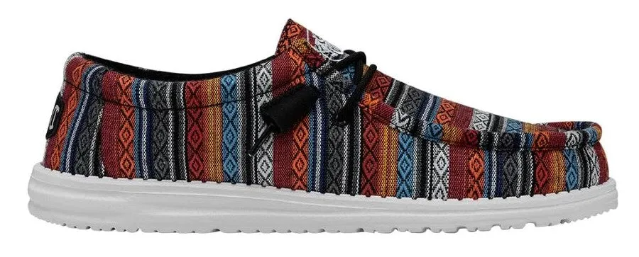 Hey Dude Wally Serape Mens Slip On Casual Shoe