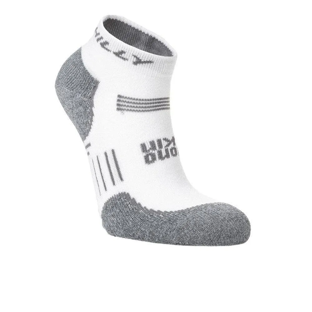 Hilly Supreme Quarter Med - White/Grey Marl