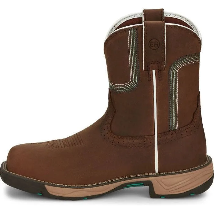 Justin Women's Rush 8" CT WP Western Work Boot -Brown- SE4360