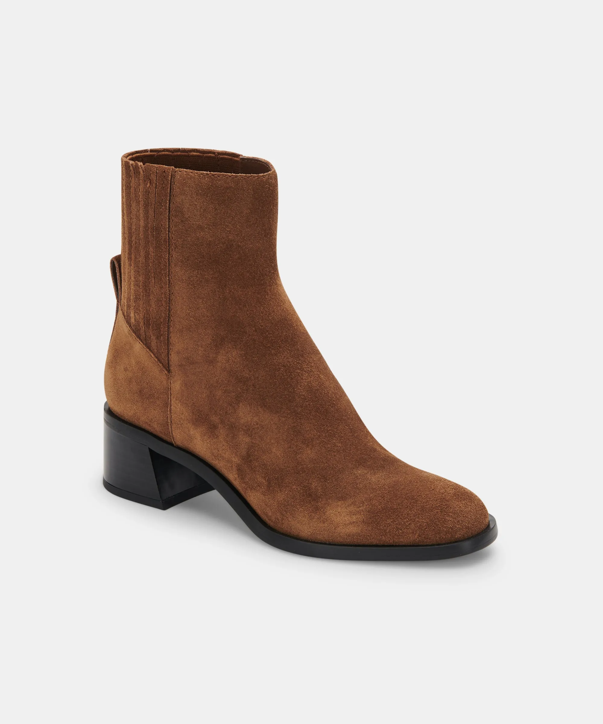 LAYTON BOOTIES DK BROWN SUEDE