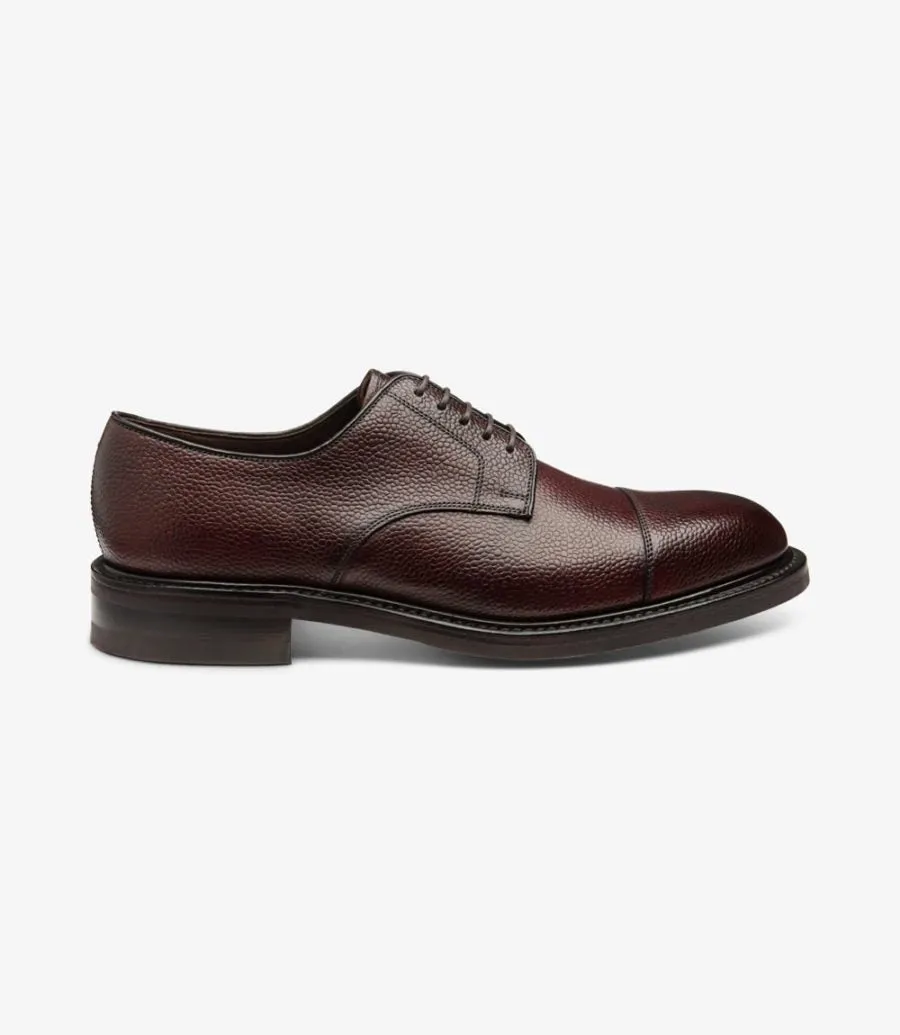 LOAKE - Ampleforth Premium Toe Cap Shoe - Rosewood Grain