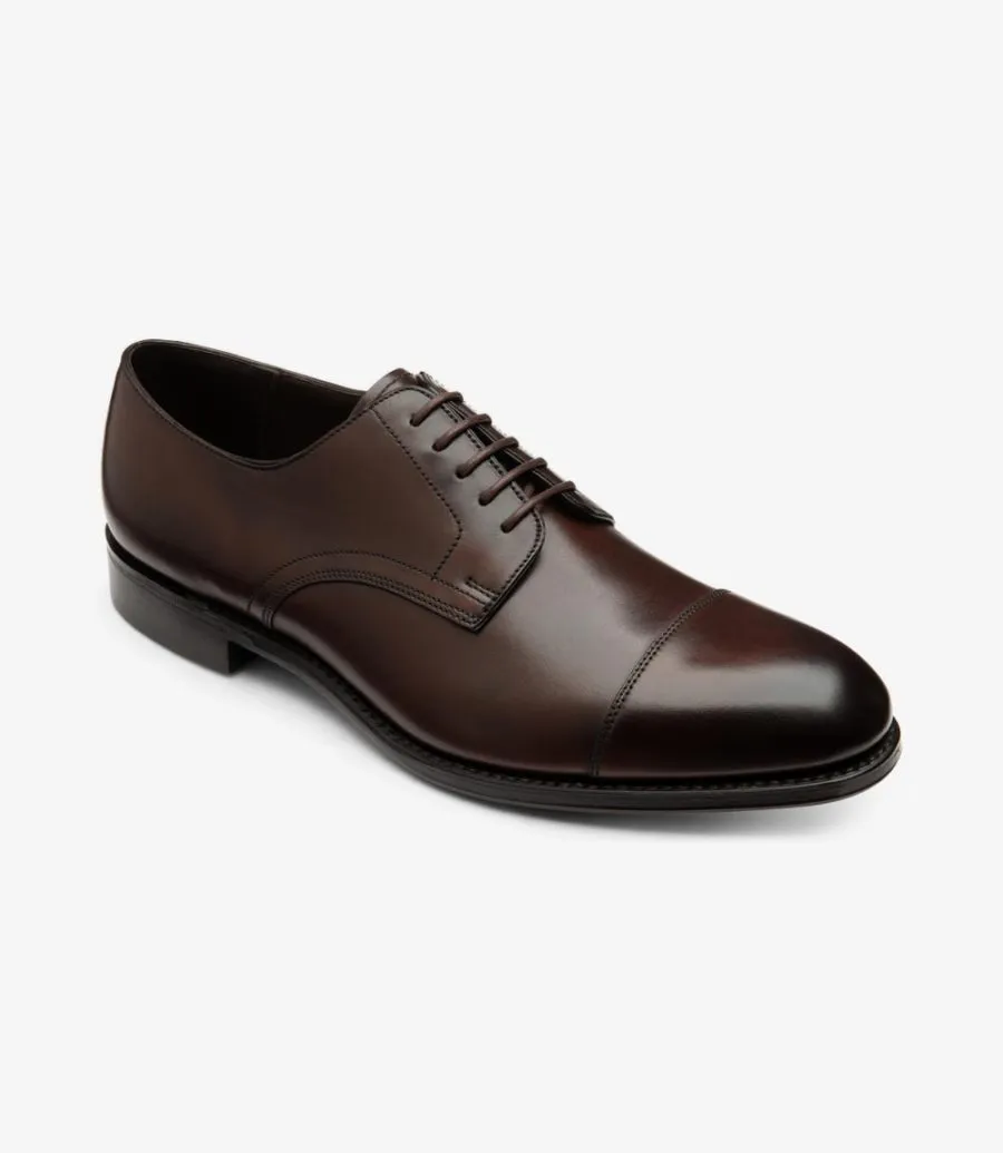 LOAKE - Petergate Premium Toe Cap Shoe - Scorched Walnut