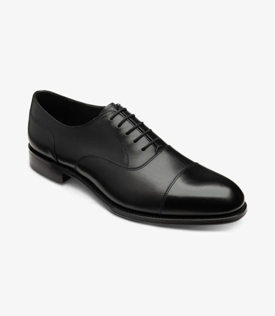 LOAKE - Stonegate Premium Toe Cap Shoe - Carbon Black