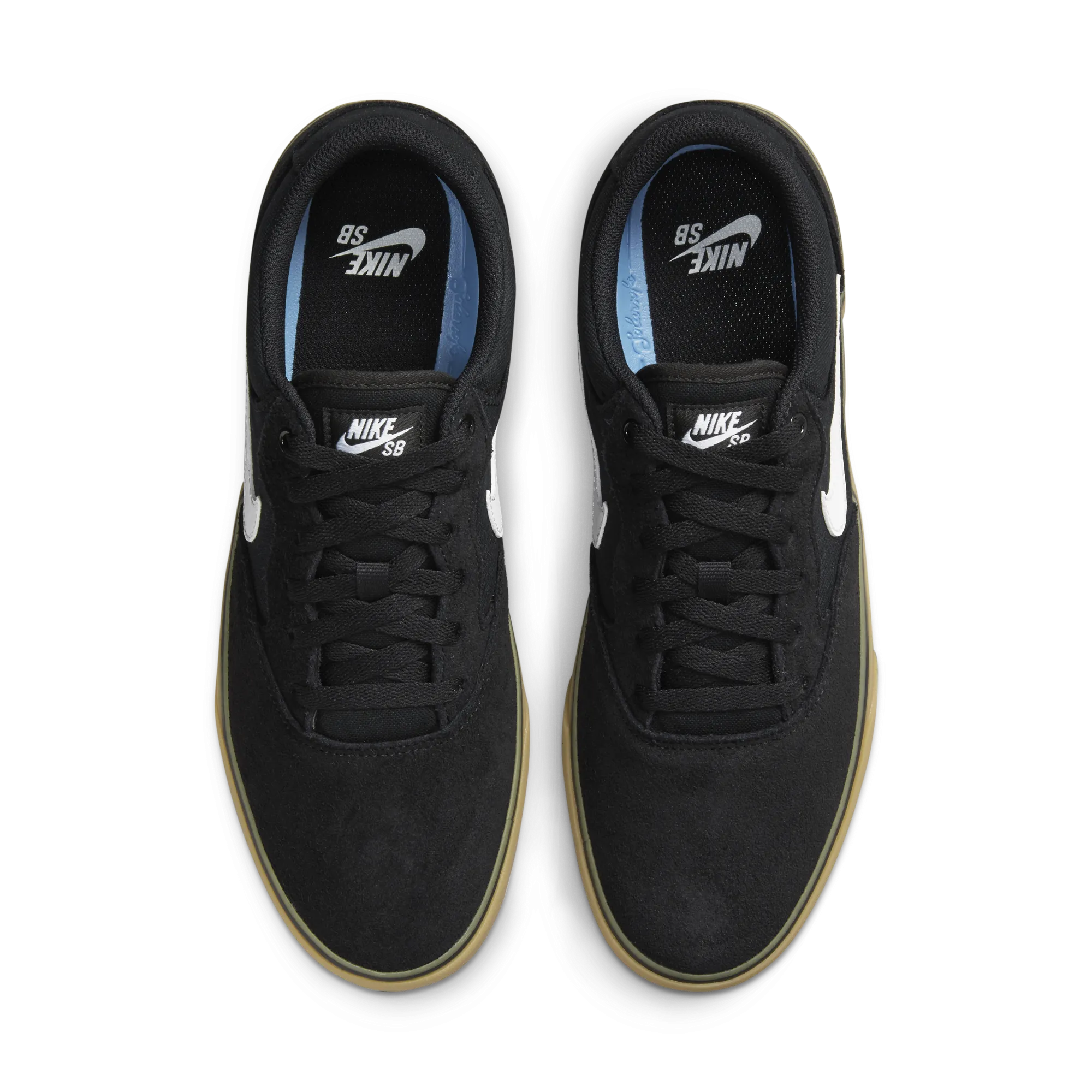 Nike SB Chron 2 - Black/White-Black-Gum Lt. Brown