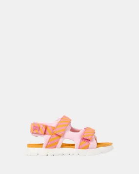 Oruga Sandal Youth Pink Stripe