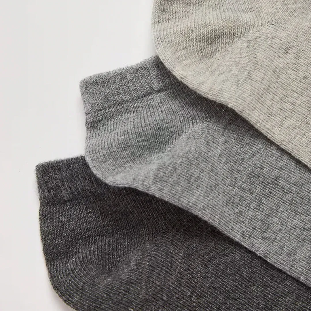 Pack of 3 Plain Color Short Socks