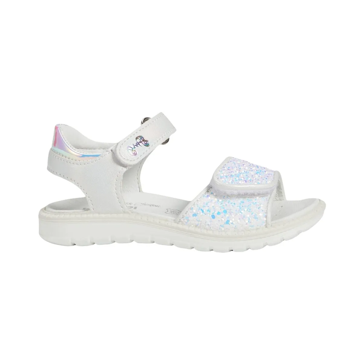 Primigi Girl's (Sizes 26-30) White Glitter Sandal