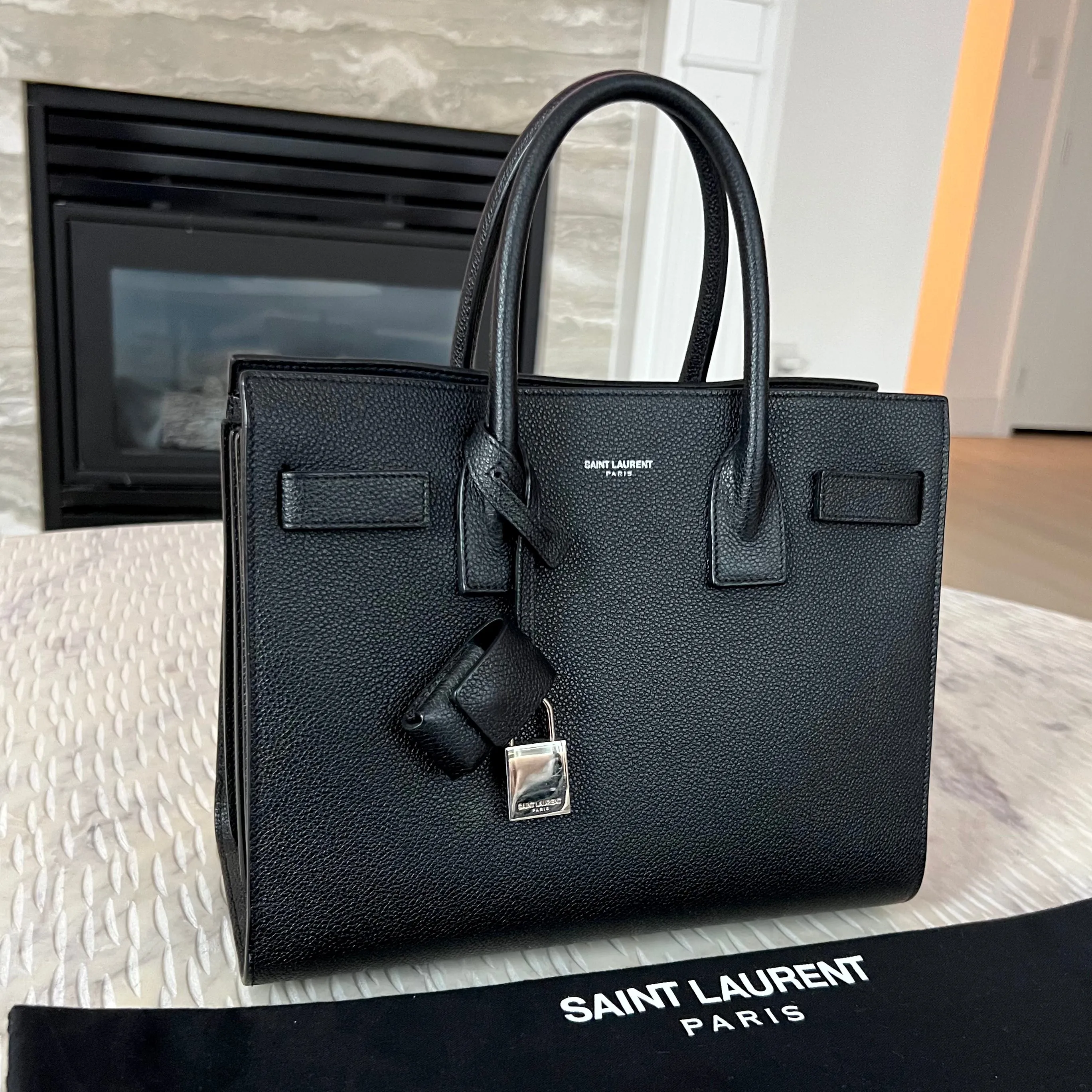 Saint Laurent Sac De Jour Baby in Grained Leather