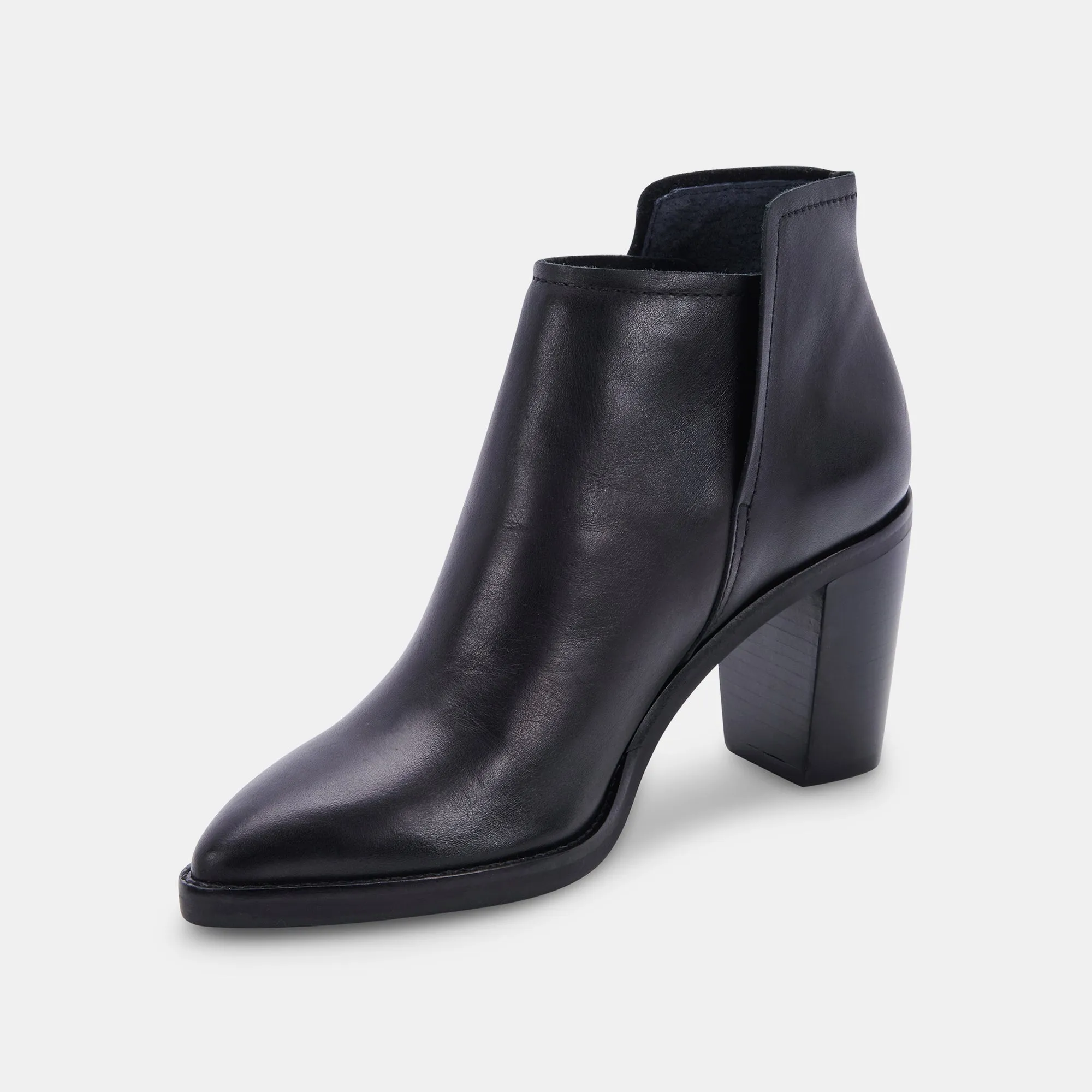 SPADE BOOTIES BLACK LEATHER