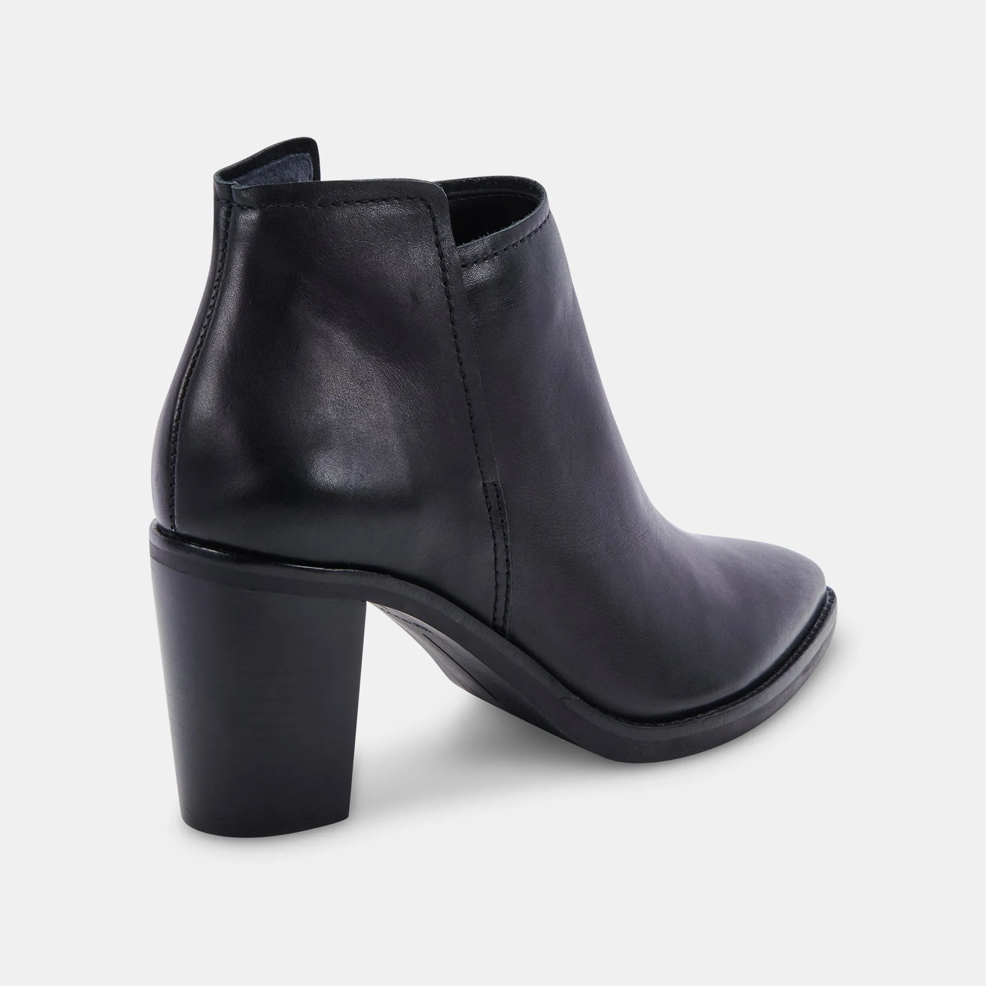 SPADE BOOTIES BLACK LEATHER