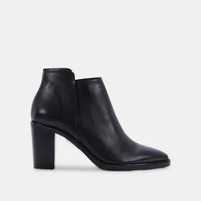 SPADE BOOTIES BLACK LEATHER