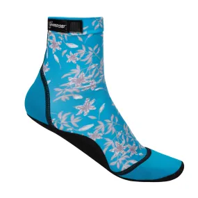 Tall SeaSnug Beach Socks - Light Floral