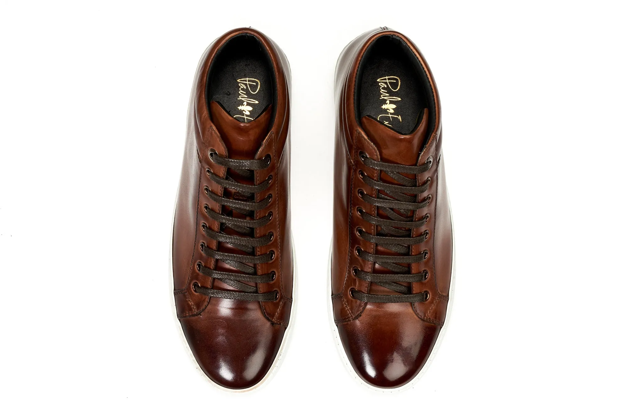 The Carter Mid-Top Sneaker - Brown - White Sole