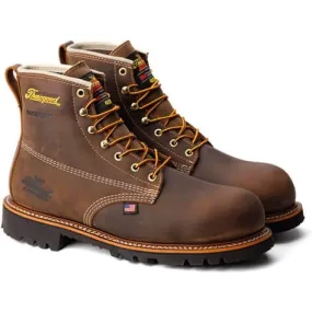 Thorogood Men's American Heritage 6 Waterproof Work Boot -Brown- 804-4514