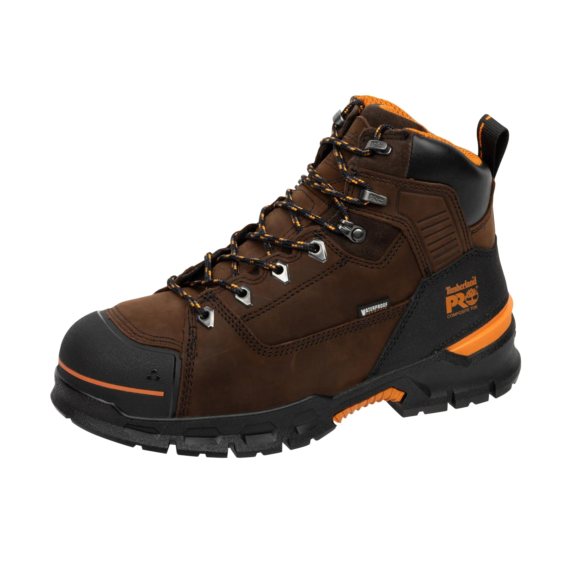 Timberland Pro Endurance EV CSA Composite Toe Work Boots - Walnut & Orange