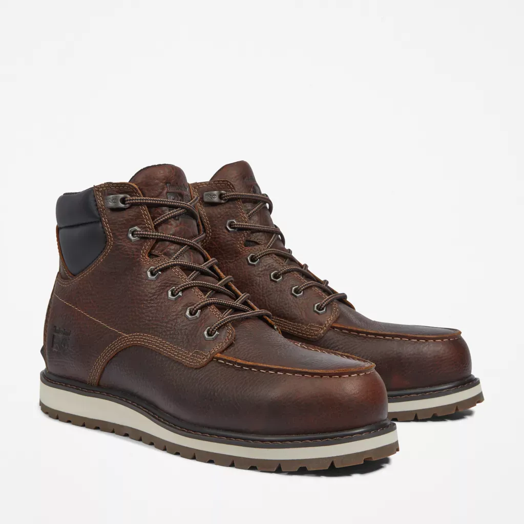 Timberland Pro Men's Irvine 6" Alloy ST Work Boot -Brown- TB1A44UP214