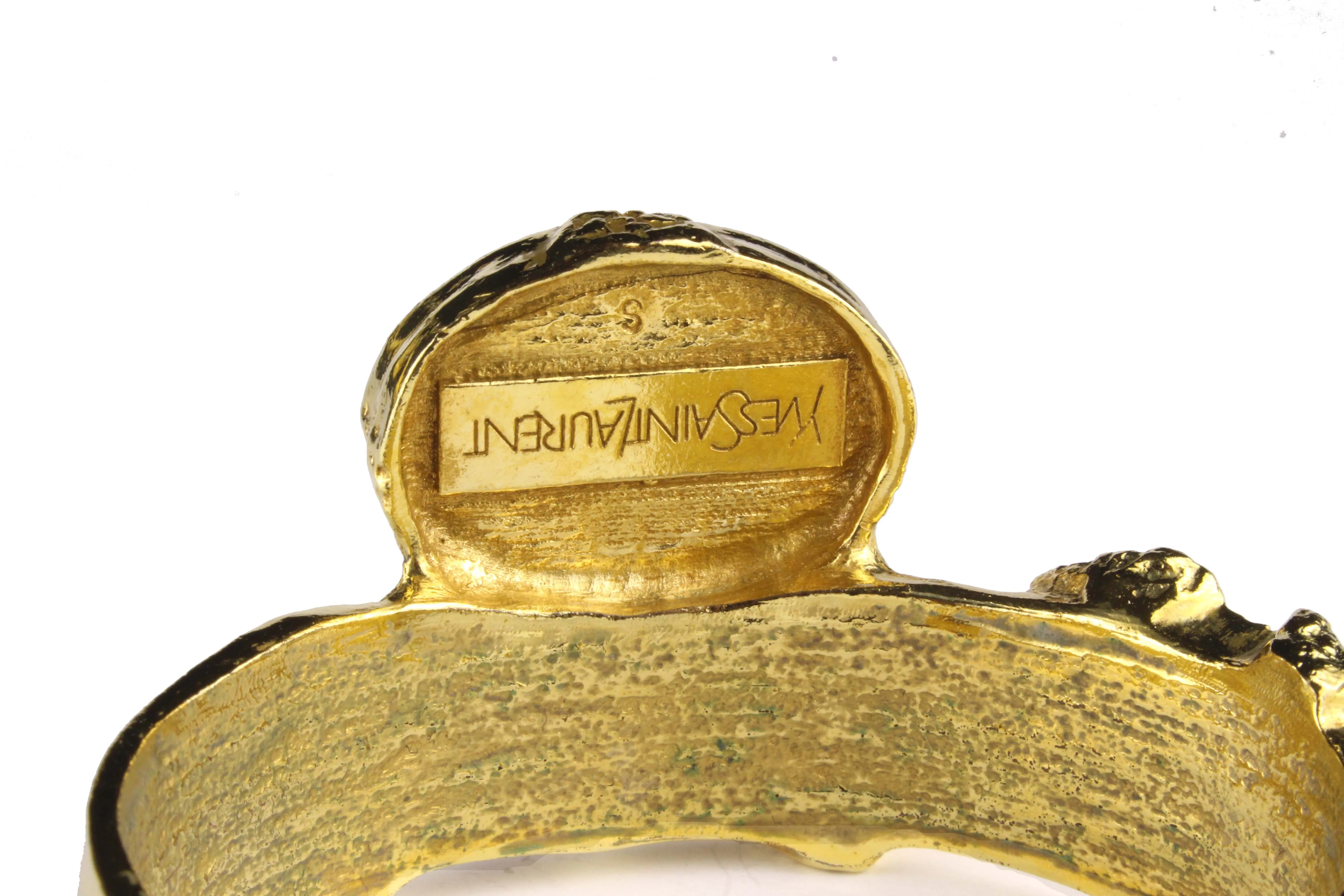 YVES SAINT LAURENT Rive Gauche Arty cuff bracelet